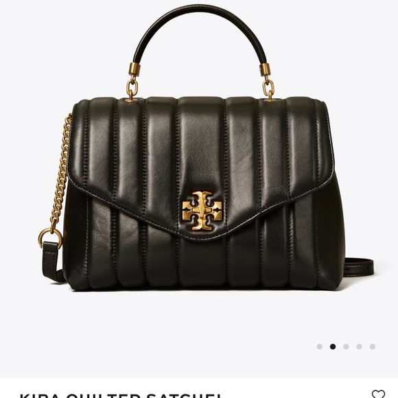 💯 Tory burch Kira quilted satchel top handle large - Picture 2 of 13